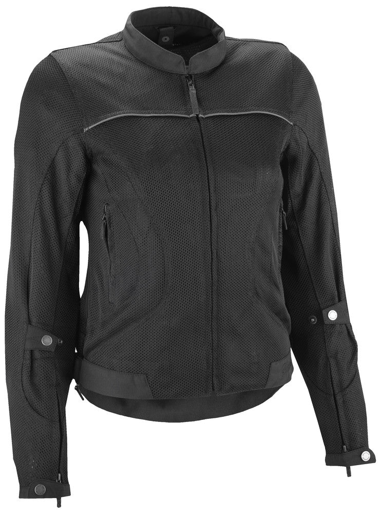 Highway 21 489-1401XS #6049 489-1401~1 WOMEN'S AIRA MESH JACKET BLACK XS
