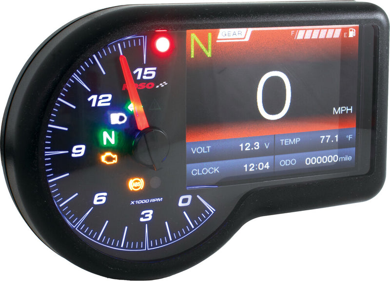 Koso North America RX-3 TFT Multifunction Meter - BA071000