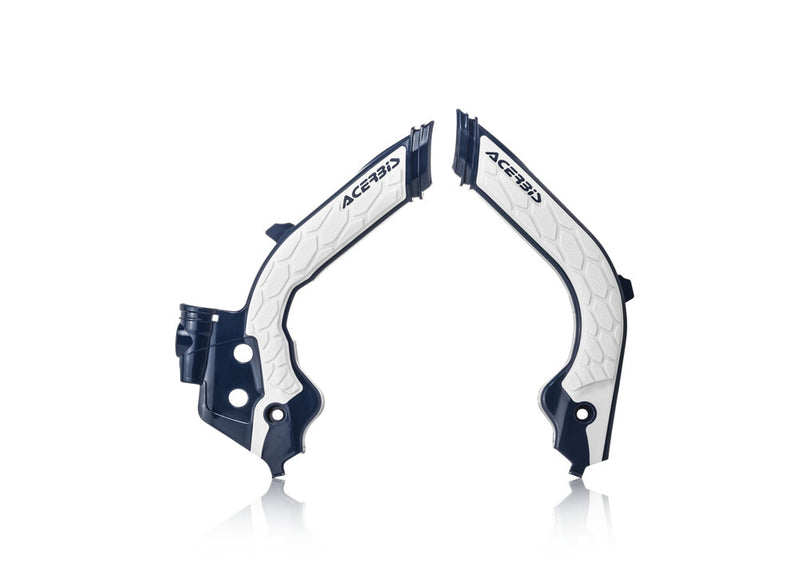 Acerbis X-Grip Frame Guard HUS Blue White - 2733451006 Husqvarna Dirt Bikes 2019-2023