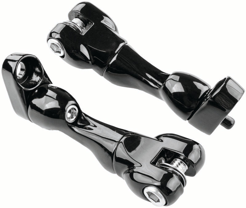 Kuryakyn 10187 Adjustable Passenger Peg Mount 93 And Up Touring Gloss Black - User 1