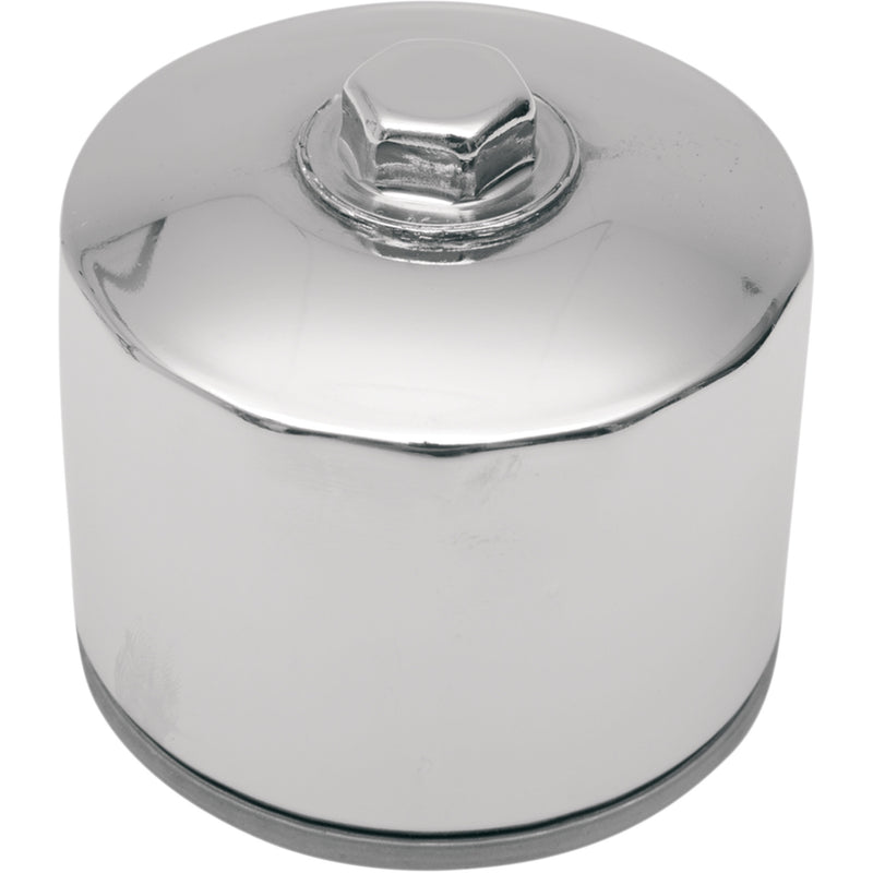 Drag Specialties Magnetic Ring Oil Filter With Nut Chrome 2-1/4" - 0712-0006 For Harley Motorcycles 1980-1985