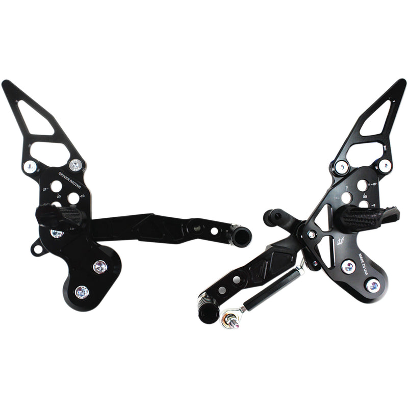 DRIVEN RACING 1623-0397 DRP-724-BK TT Rearsets TT Rearset - Z125