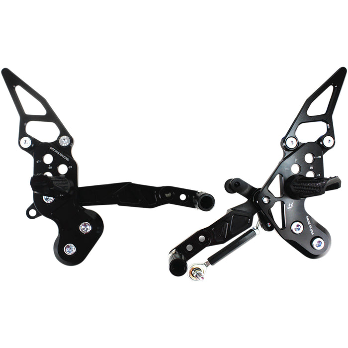 DRIVEN RACING 1623-0397 DRP-724-BK TT Rearsets TT Rearset - Z125