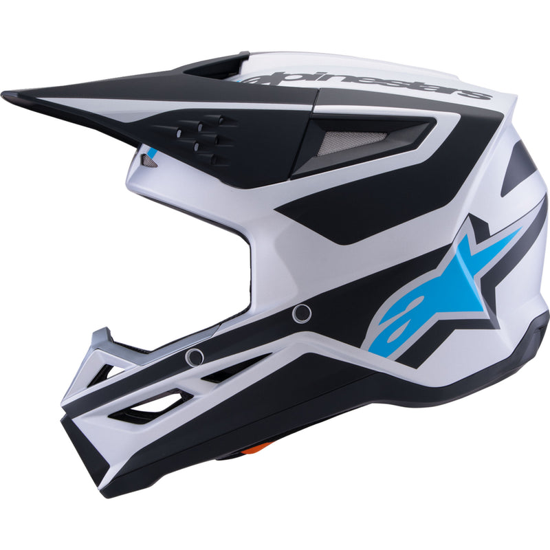 ALPINESTARS SM3 Heat Helmet - Matte Silver/Blue/Black