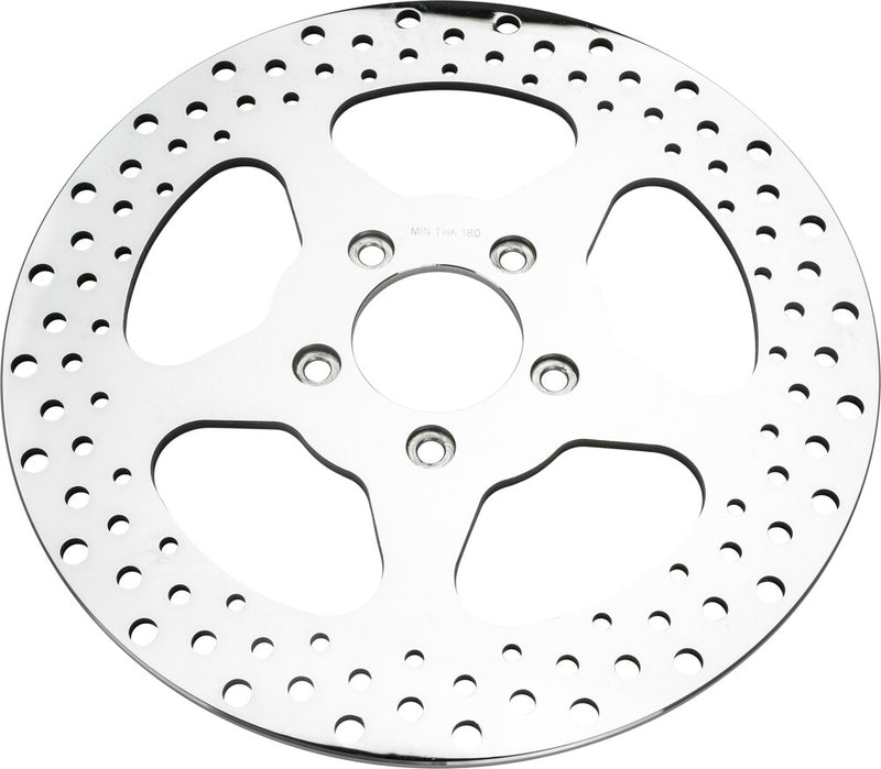 Harddrive 5 Spoke Brake Rotor Rear 11.5" SS Polished 2.22ID - 144605 For Harley Motorcycles 2000-2017