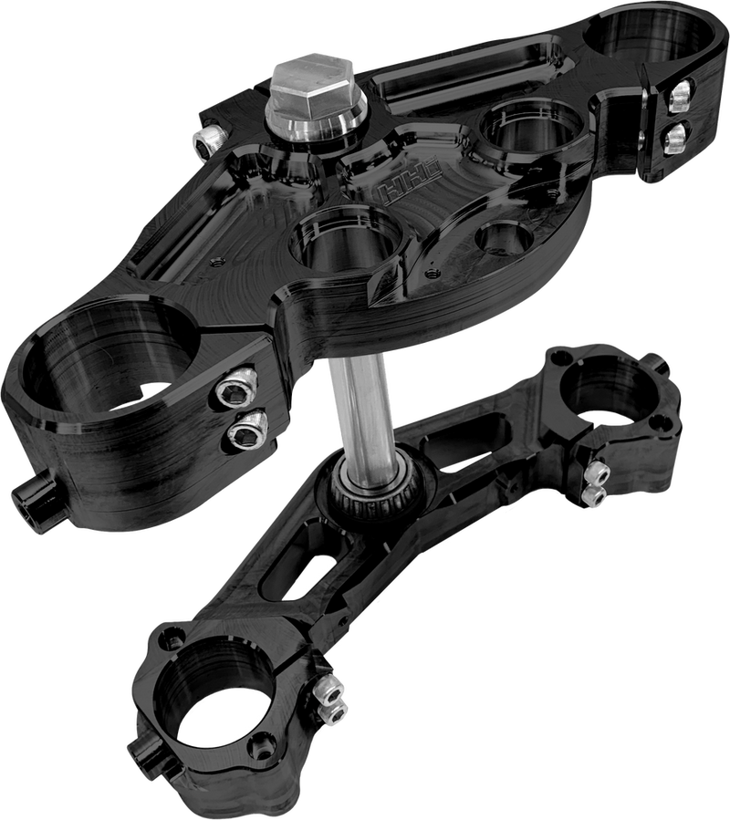 Hawg Halters Inc Dominator Tree SET STK Conv Black FLT Pre-2013 49MM - 49EFLAR3-SR13 For Harley Touring 1998-2013