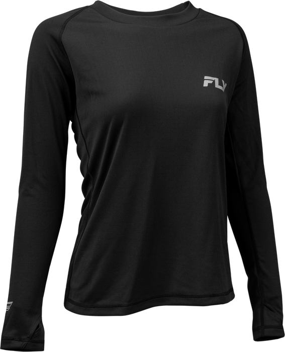 Fly Racing 354-6405XS 354-6405XS WMN'S LIGHTWGHT BASELAYER TOP BLACK XS