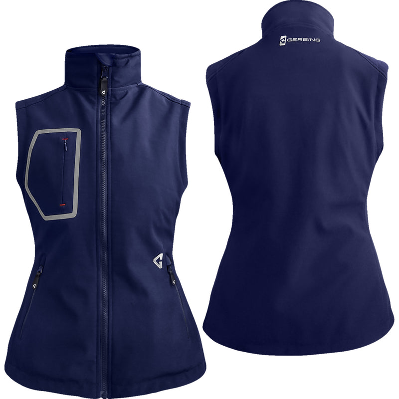 GERBING HEATED CLOTHING Women's 7V Torrid Softshell Vest 2.0 Navy