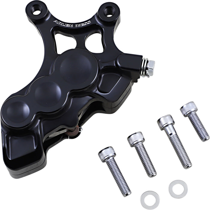 ARLEN NESS 1701-0605 02-211 Ness Tech Six-Piston Differential Bore Caliper - 6-Piston Caliper - Front Left - Black - 14"