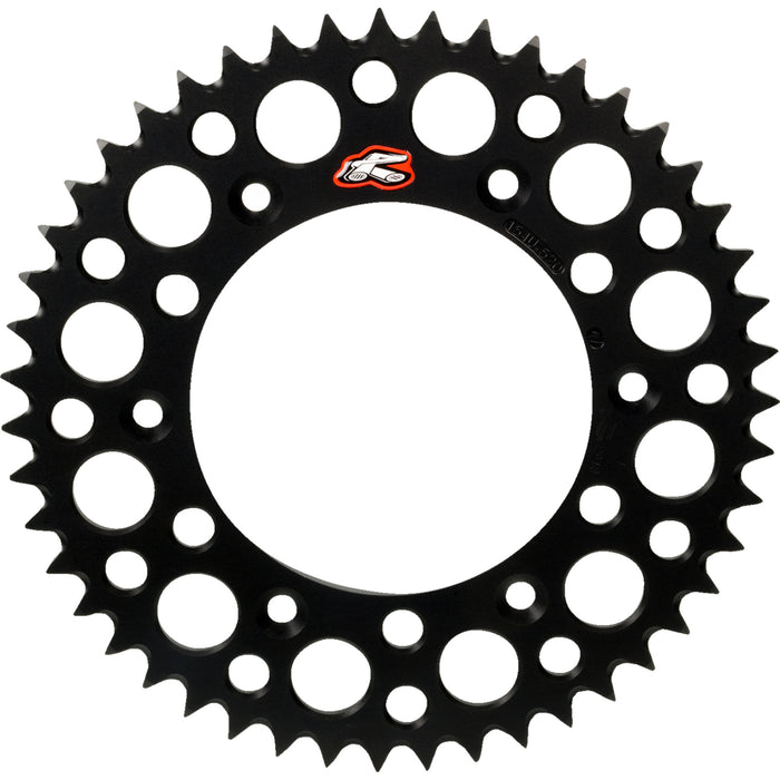 RENTHAL 1211-2808 224U-520-46GPBK Rear Aluminum Sprocket Rear Sprocket - Aluminum - 52 Tooth - Black - KTM/Husqvarna/Gas Gas