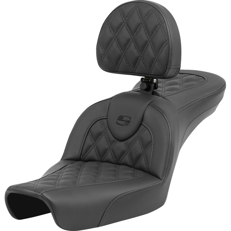 Saddlemen Roadsofa™ Seat - 896-04-182BR For Harley Dyna 1996-2003