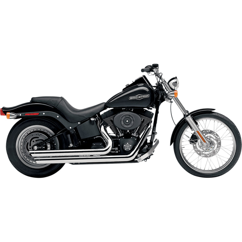 Cobra Speedster Slashdown 2-Into-2 Exhaust System - 6850 For Harley Softail 1986-2006