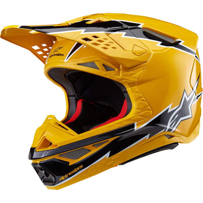 ALPINESTARS Supertech M10 Ampress MIPS® Helmet - Gloss Black/Yellow