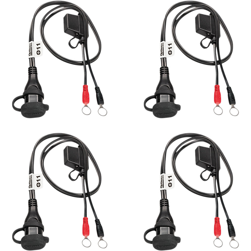 TECMATE 3807-0427 O-11X4 OptiMate™ Eyelet SAE Battery Connection Leads Battery Lead - 5/16" - 4 Pack