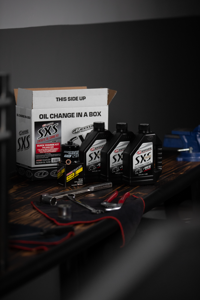 Maxima Racing Oil SXS Quick Change Kit 10W50 With Black OIL Filter - 90-219013-TXP Polaris RZR 2019-2021