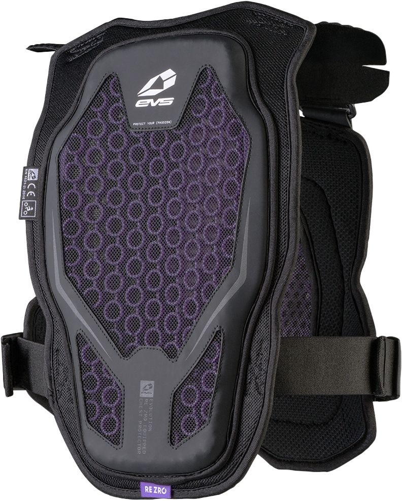 Evs EVO Chest Protector With Rezro Black Youth - EVO-BK-Y