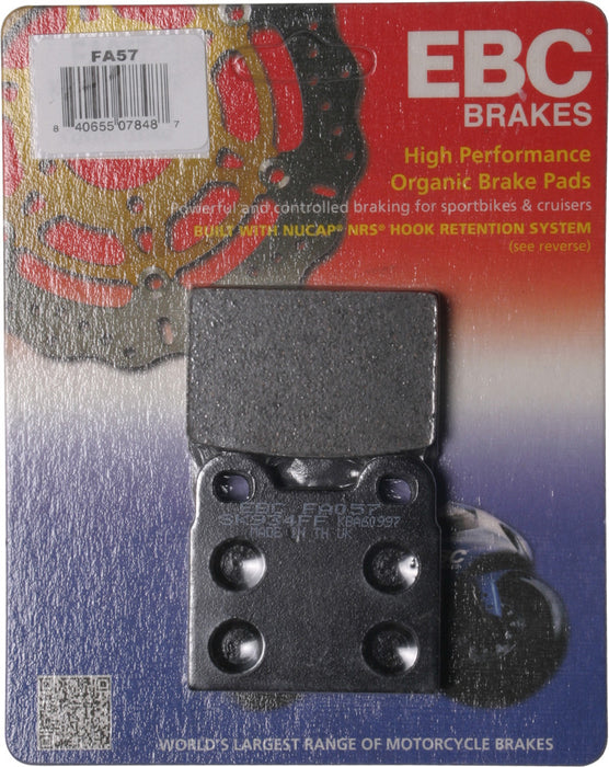 Ebc 15-57 FA57 BRAKE PADS FA57 ORGANIC