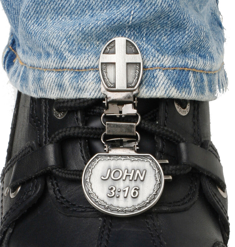 Ryder Clips 26-7015 CNL-FC CLIPS FOR LACED BOOTS JOHN 3:16