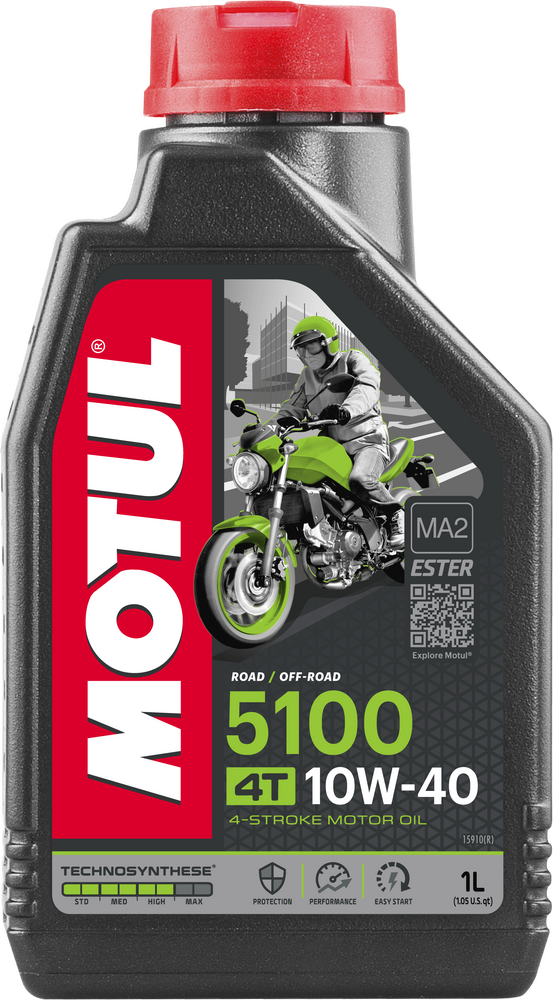 Motul 82-20901 104066 5100 ESTER/SYN ENGINE OIL 10W40 1L