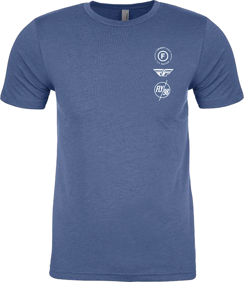 Fly Racing 354-0319S 354-0319S FLY ATOM TEE COOL BLUE HEATHER SM