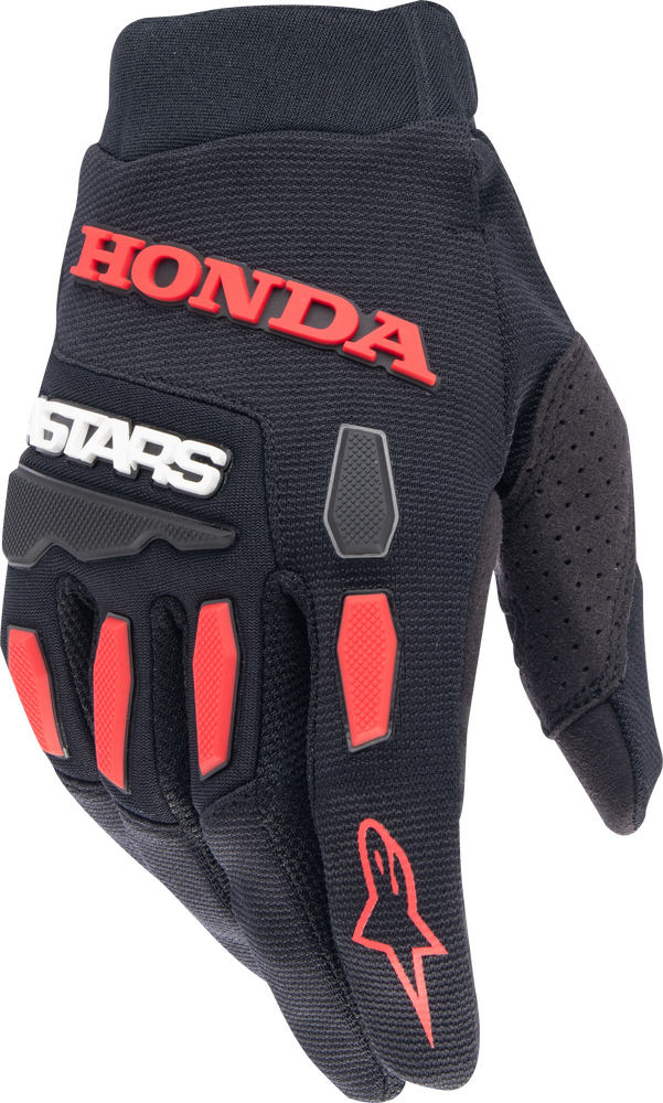 Alpinestars 482-75053X 3563823-1303-3XL HONDA FULL BORE GLOVES BLACK/BRIGHT RED 3X