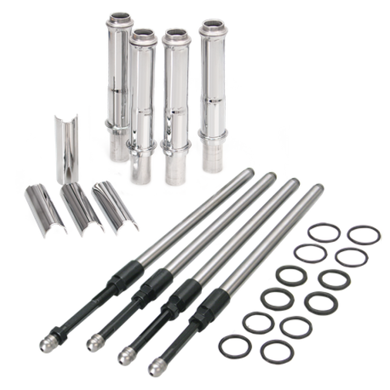 S&S Cycle 106-6051 1999+ BT Stock Engine Height W/ 4.937in Length Cylinders Adjustable Pushrod Set - User 1