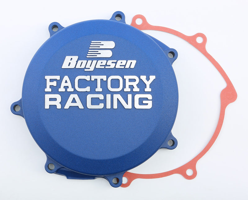 Boyesen Factory Racing Clutch Cover Blue - CC-37AL Yamaha YZ 250 / WR 250 2014-2019