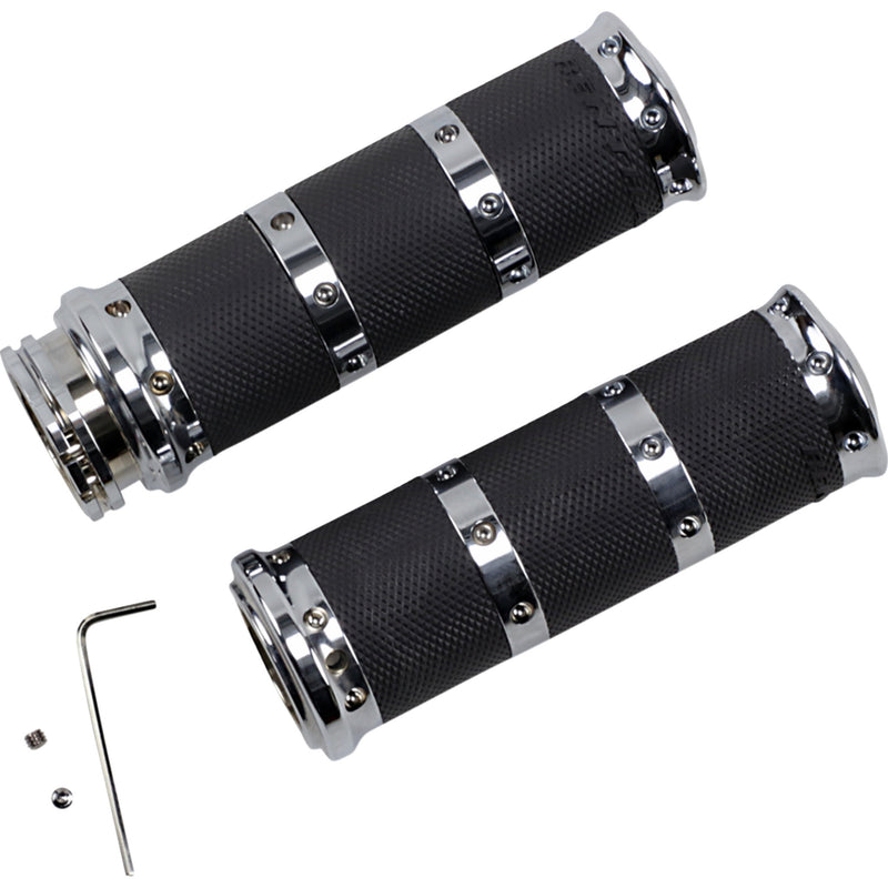 (OPEN BOX) Performance Machine Contour Grips - 0063-2010-CH For Harley Motorcycles 1980-2020