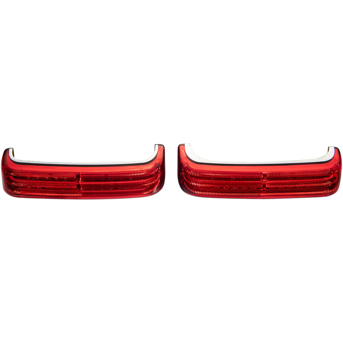 CUSTOM DYNAMICS 2040-2569 PB-SBSEQ-BCM-CR ProBEAM LED Sequential BAGZ  Saddlebag Lights - Sequential - Chrome/Red
