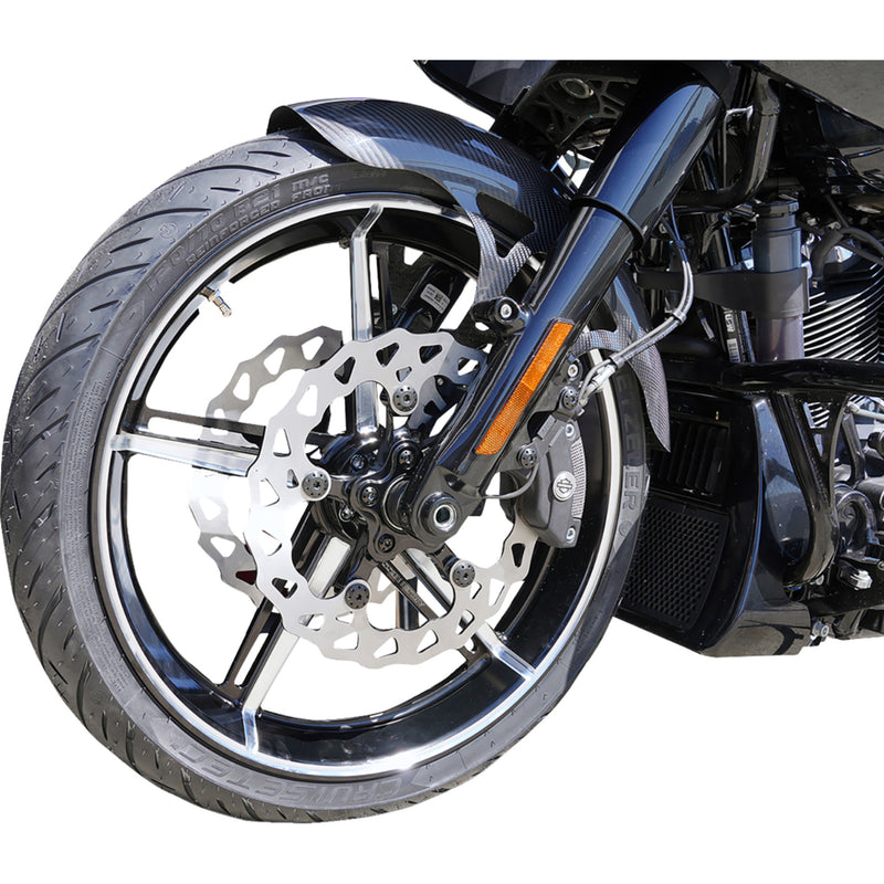 Arlen Ness Factory 24 Front Wheel Kit Black Contrast Cut 21x3.5 - 91-654 For Harley Motorcycles 2024-2026