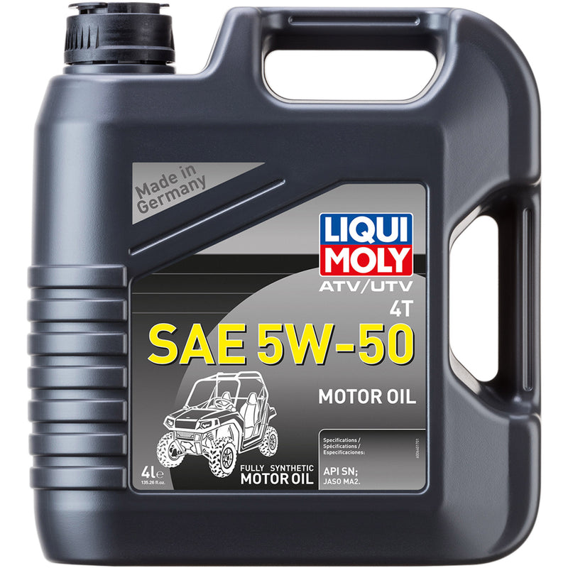 LIQUI MOLY 3601-0704 20214 ATV 4T Synthetic 5W-50 Engine Oil ATV/UTV 4T Engine Oil - 5W-50 - 4L