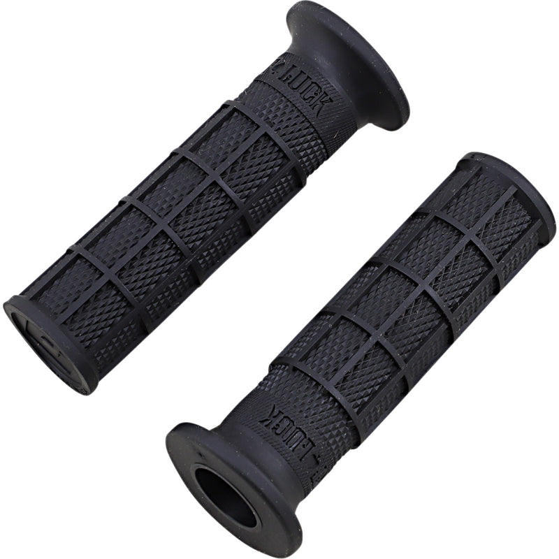 ODI 0630-2733 V02FWB Hart-Luck Signature Full-Waffle Slip-On Grips Grips - Hart-Luck - Black