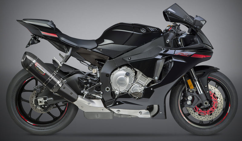 Yoshimura 960-1559 13141EM220 EXHAUST SIGNATURE ALPHA SLIP-ON SS-CF-CF