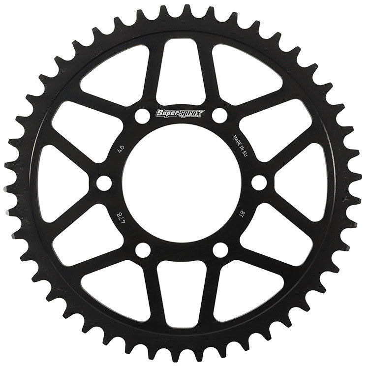 Supersprox 109-47846 RFA-478-46-BLK REAR EDGE SPROCKET STEEL 46T-520 BLK KAW/POL