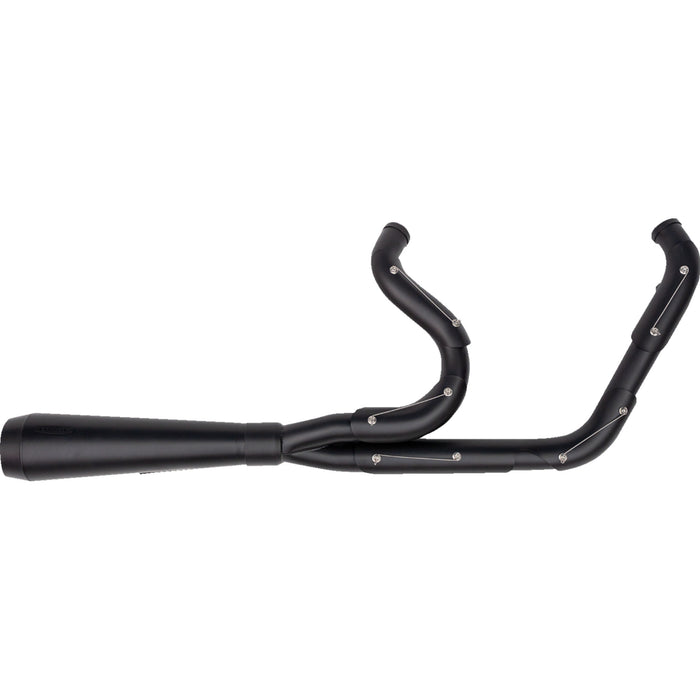 TRASK 2851-0561 TM-5054BKBK 2-into-1 Assault Exhaust System full black on black