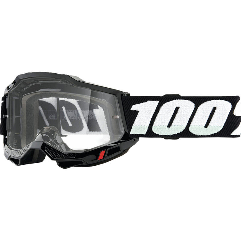 100% 2601-3286 50024-00010 Accuri 2 Junior Goggles — Clear Lens Accuri 2 Junior Goggles - Black - Clear