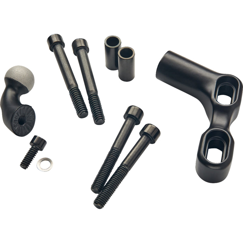 Ciro Gen 2 Perch Mount Offset Black - 55151 For Harley Motorcycles 1994-2026 | Indian 2009-2025 | Honda Motorcycles 2001-2025