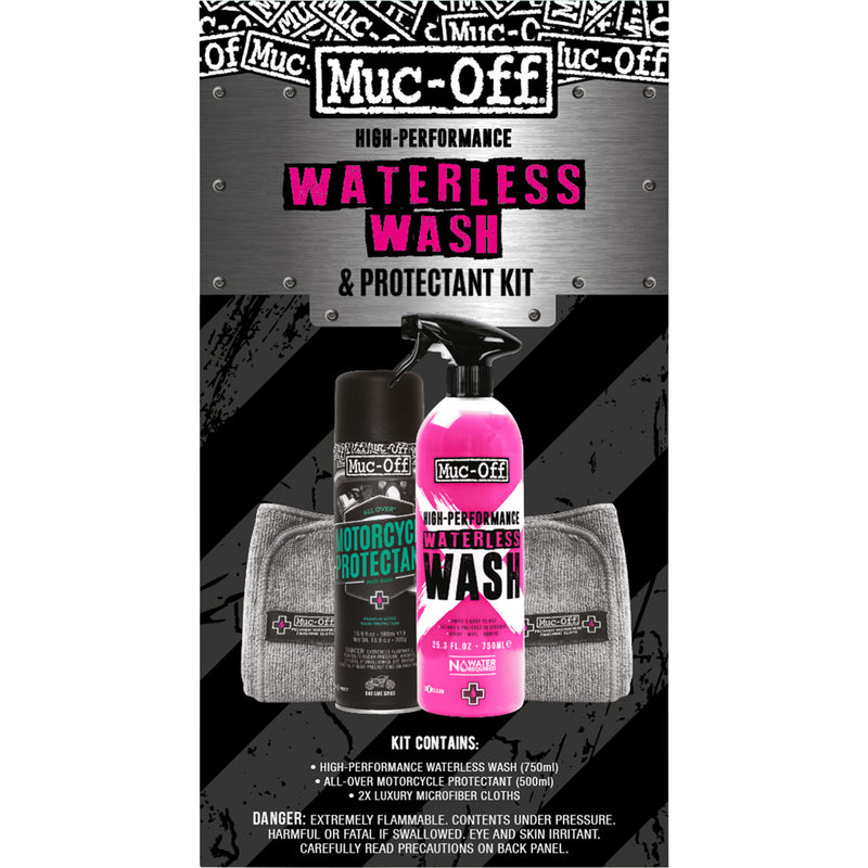 MUC-OFF USA 3704-0405 20029US Motorcycle Waterless Wash & Protectant Kit