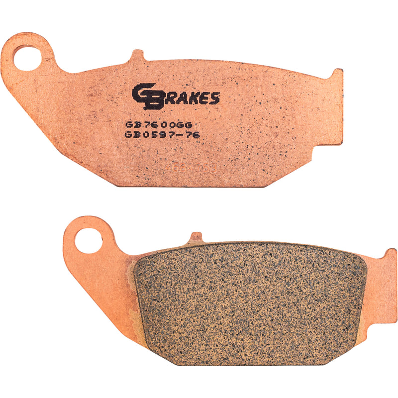 GBRAKES 1722-1010 GB0597-76 HH Sintered Brake Pads Brake Pads - Sintered - Rear