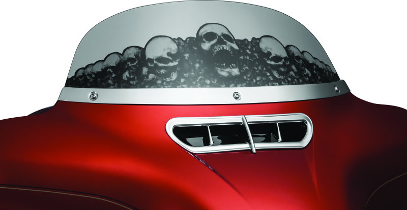 Kuryakyn 1387 Smooth Windshield Trim 14-Up Touring Chrome - User 1