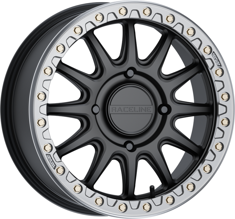 Raceline Wheels Alpha Bdlk 17X7 4/137 (+25MM) Black Gunmetal - A14BG-77037+25 Honda Pioneer / Talon 2016-2023