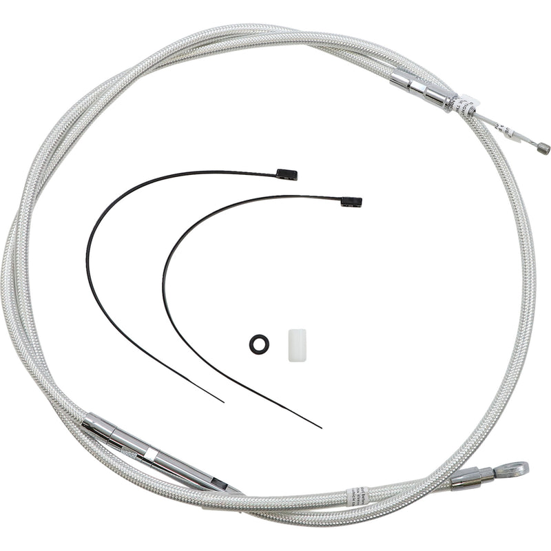 Magnum Shielding High-Efficiency Braided Sterling Chromite II® Clutch Cable 69" - 322514HE For Harley Sportster 2004-2021