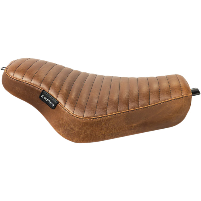 LE PERA 0804-0710 LK-356PTTDV Streaker Solo Seat - Pleated - Brown - XL '04-'23