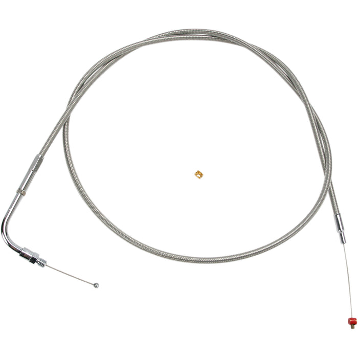 BARNETT DS-223992 102-30-30008-06 Stainless Steel Throttle/Idle Cable - +6"