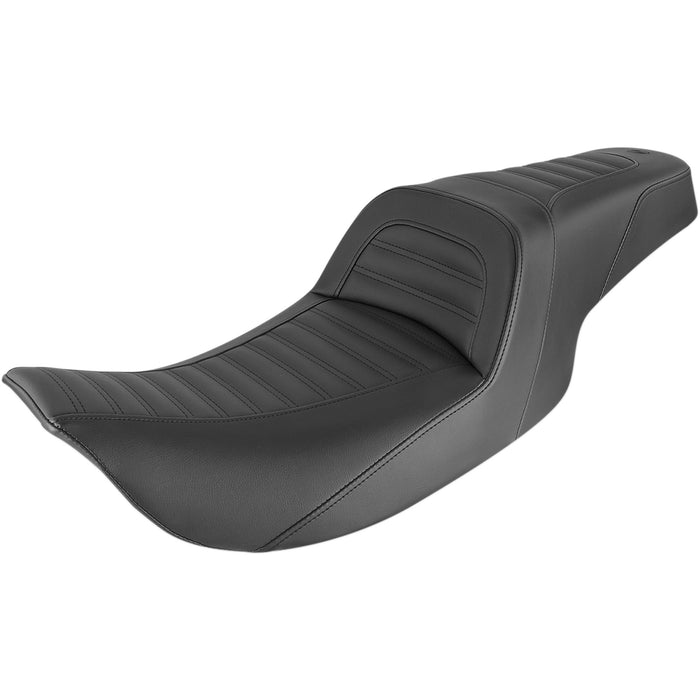 SADDLEMEN 0801-1279 897-06-161 Slim Roll & Pleat Seat - Black