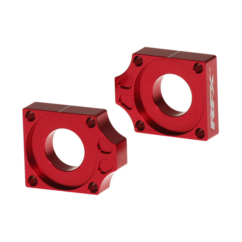 Rfx 739-0023 FXAB 50600 99RD REAR AXLE BLOCKS RED GAS/KTM/HUSQ