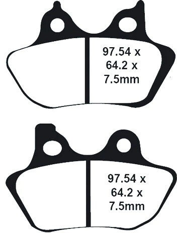 Lyndall Brakes 815-0053 7195-X-P PROFILED BRAKE PAD X+ FR/RR EXCEPT 200 MM TIRE