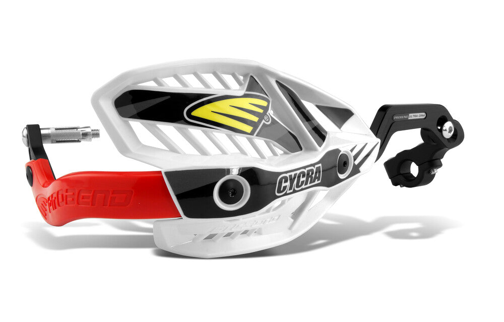 Cycra 714-1588 1CYC-7407-32X CRM WRAP AROUND HANDGUARDS 7/8" CLAMP - WHITE/RED