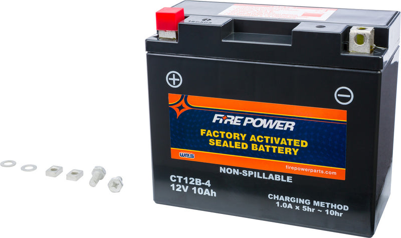 Fire Power Battery Sealed Factory Activated - CT12B-4 Ducati Motorcycles 2003-2007