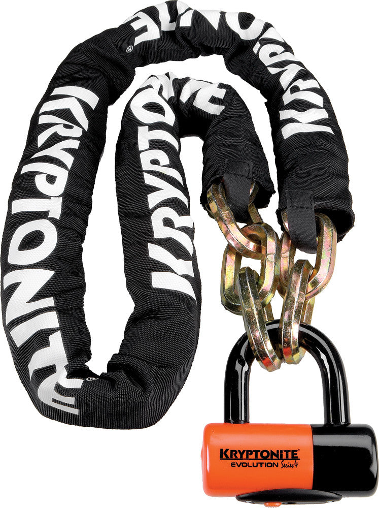 Kryptonite 57-98014 999522 NEW YORK CHAIN W/EVOLUTION SERIES 4 DISC LOCK 5'-6"